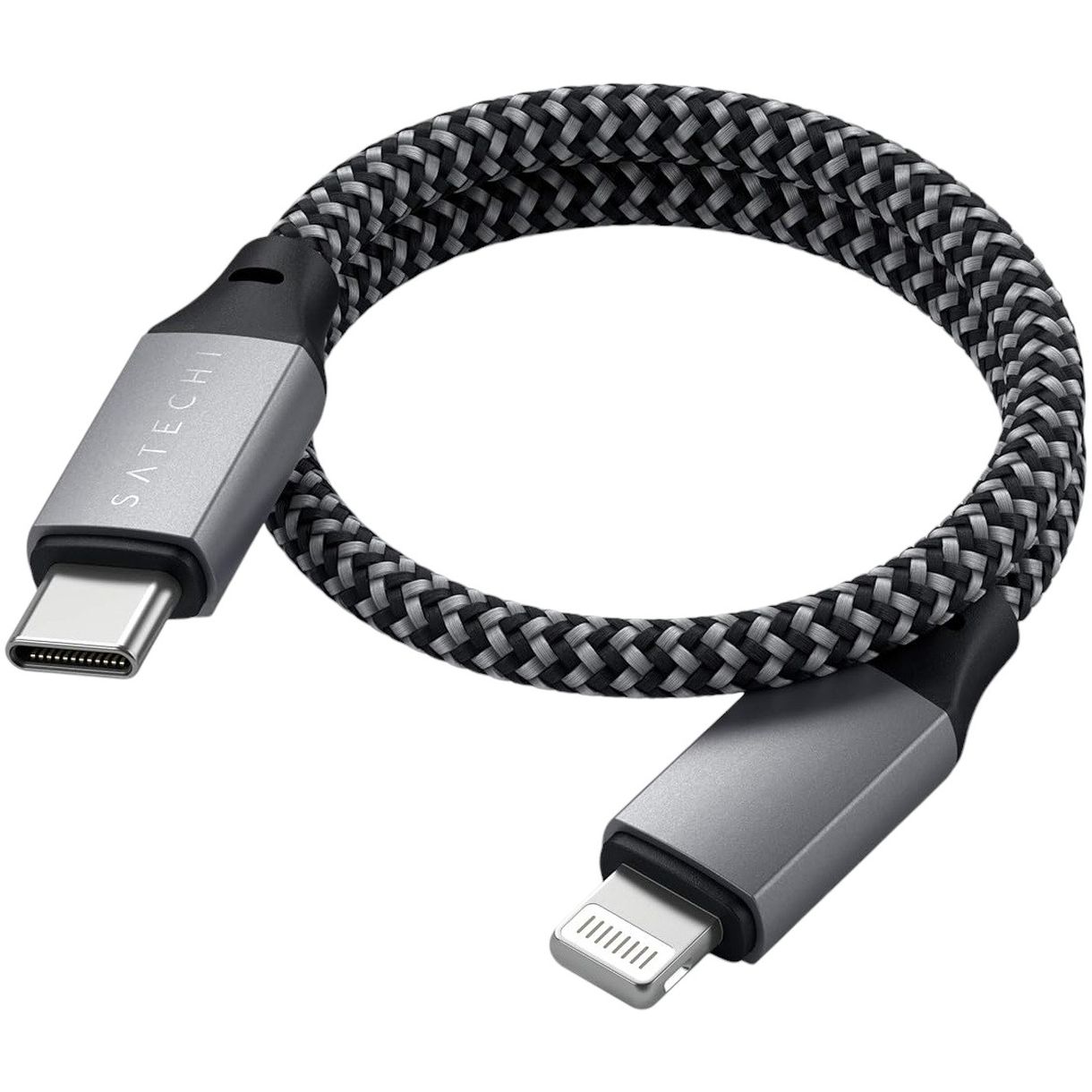 Кабель USB-C to Lightning Satechi Cable Space Gray 0.25 м - фото 5