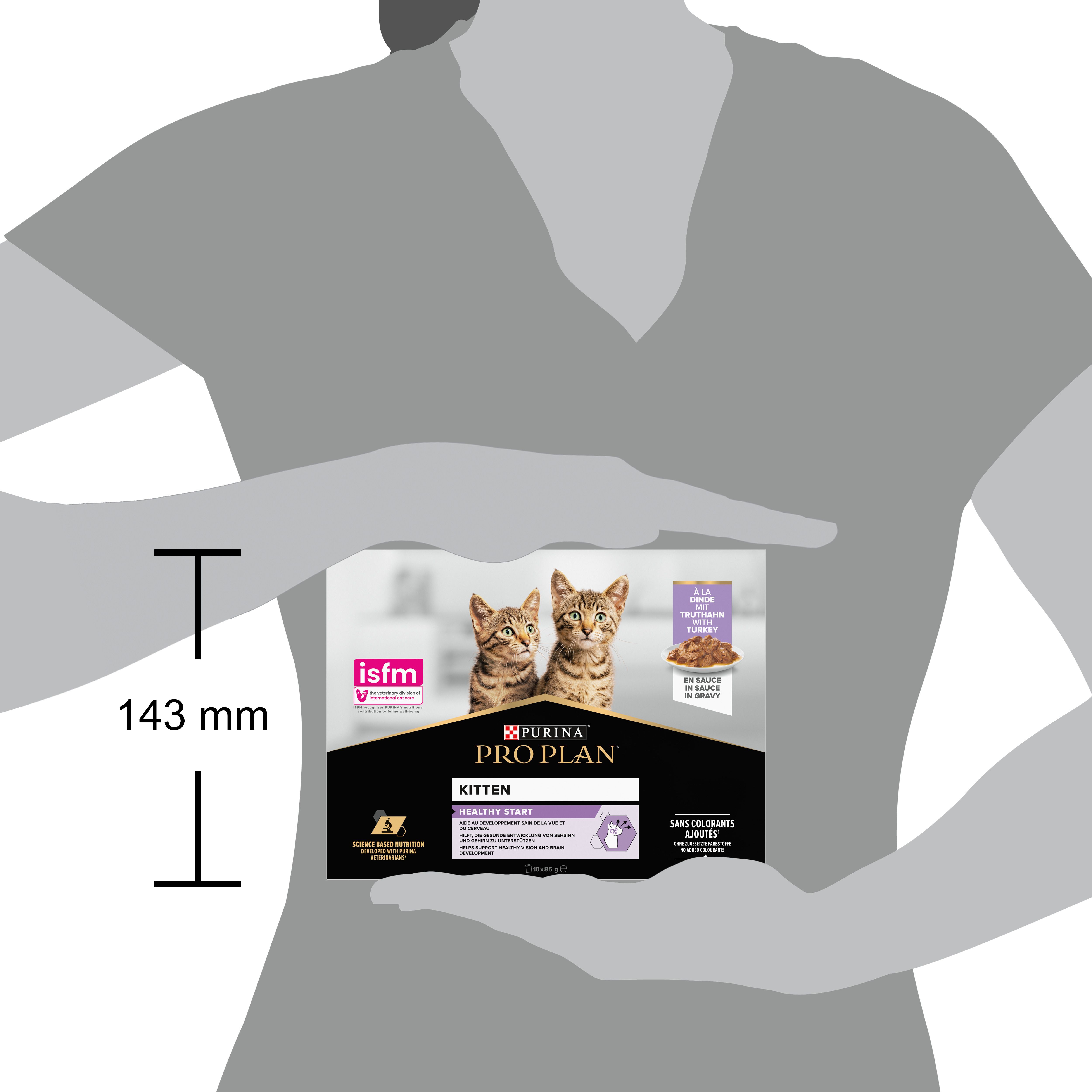 Вологий корм для кошенят Purina Pro Plan Kitten Healthy Start шматочки у підливці з індичкою 850 г (10 шт. х 85 г) - фото 4