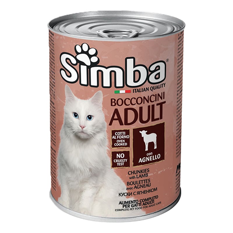 Вологий корм для котів Simba Cat Wet, ягня, 415 г (70009546) - фото 1