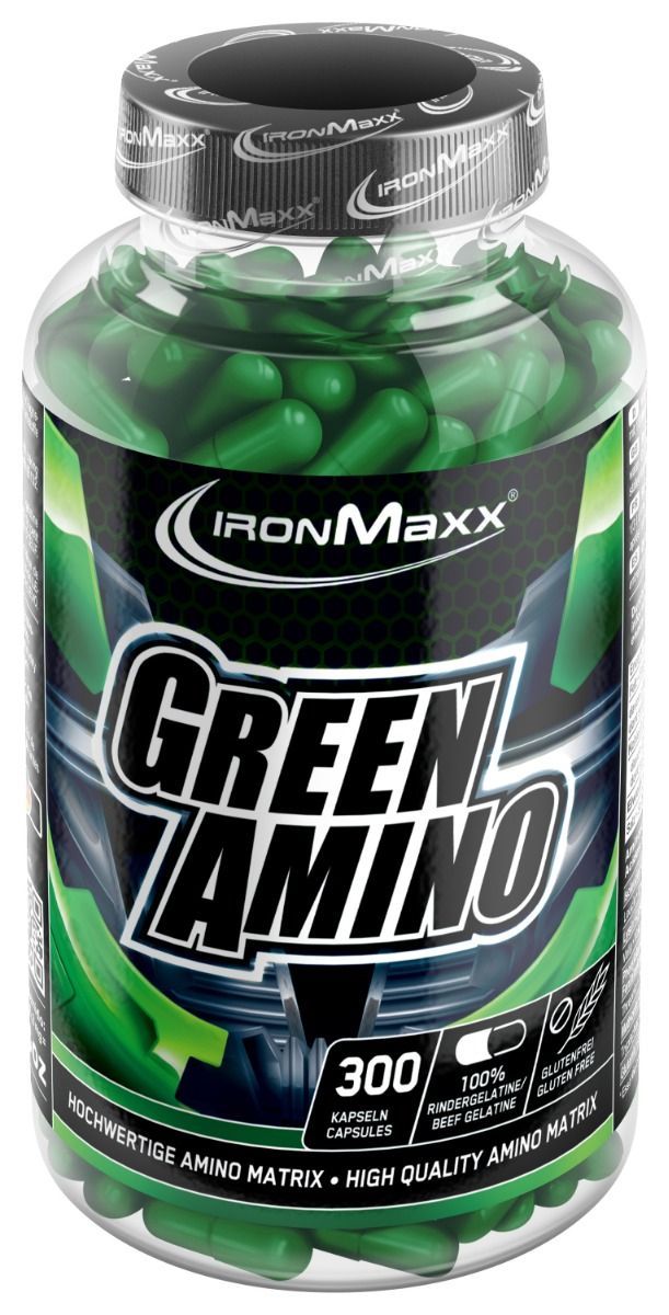 Амінокислотний комплекс IronMaxx Green Amino 550 капсул - фото 1