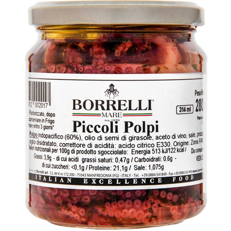 Восьминоги Borrelli Piccoli Polpi 314 мл (403244) - фото 1
