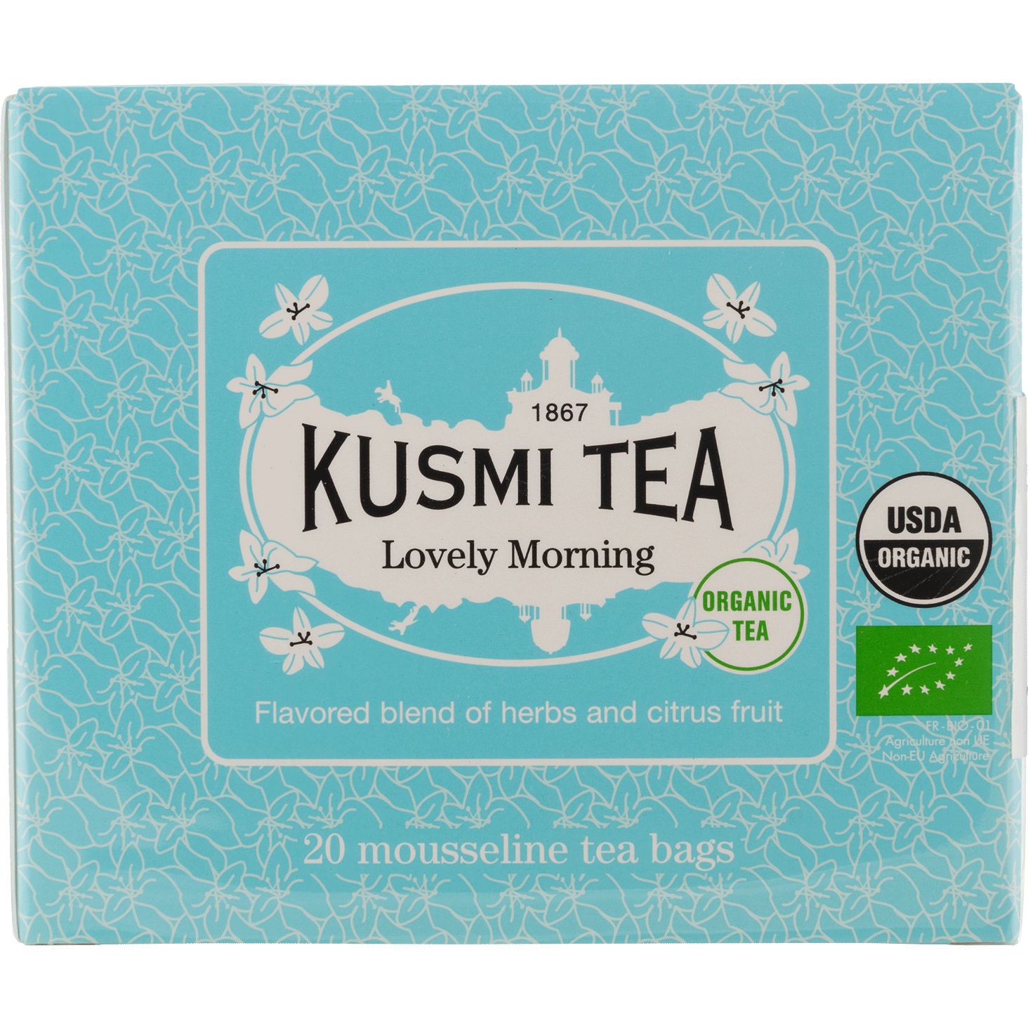 Чай зеленый Kusmi Tea Lovely Morning органический 40 г (20 шт. х 2 г) - фото 1