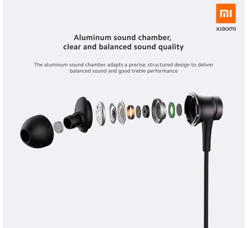 Навушники Xiaomi Mi-Earphones Basic Black з мікрофоном - фото 4