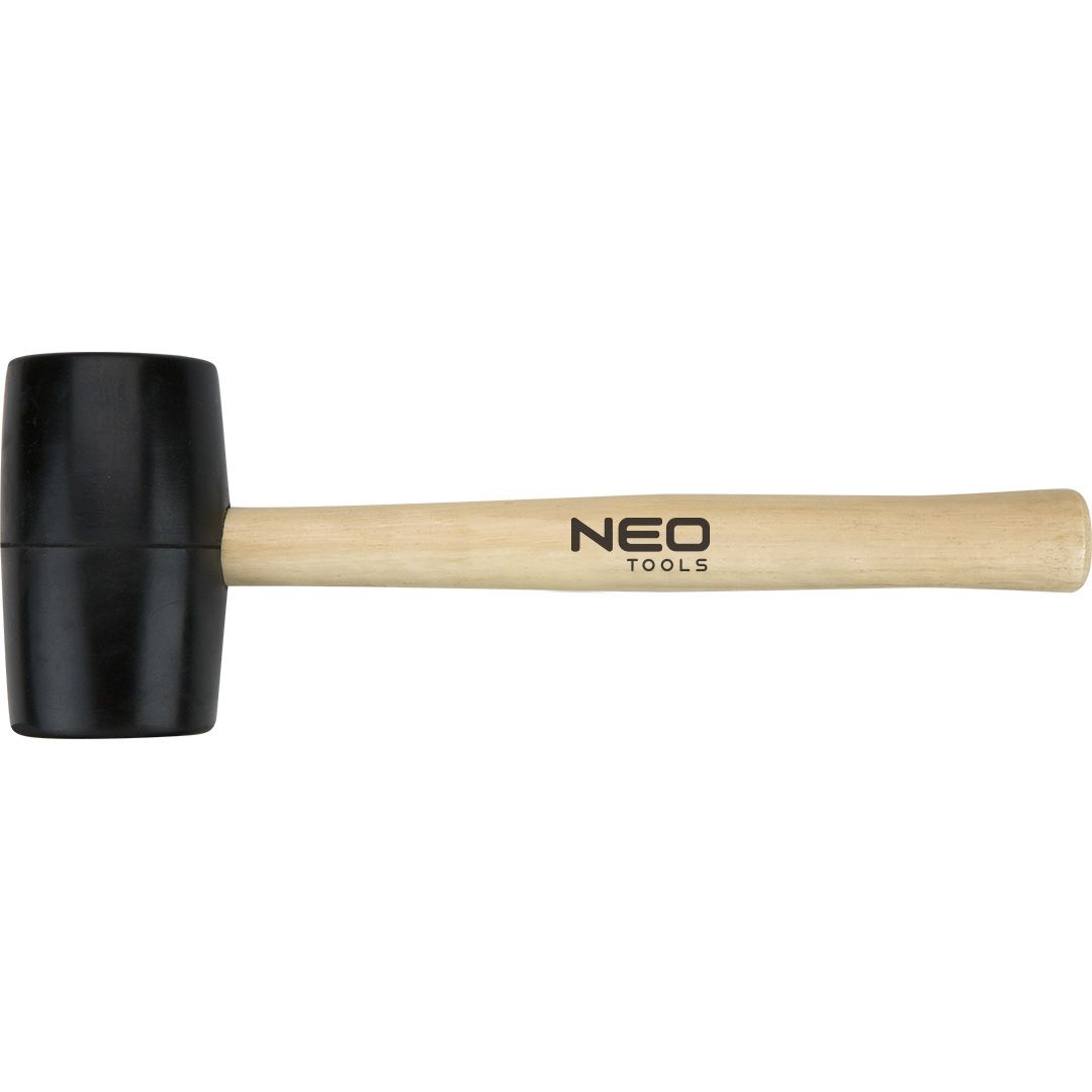 Киянка резиновая Neo Tools с деревянной рукояткой 50 мм 340 г (25-061) - фото 1