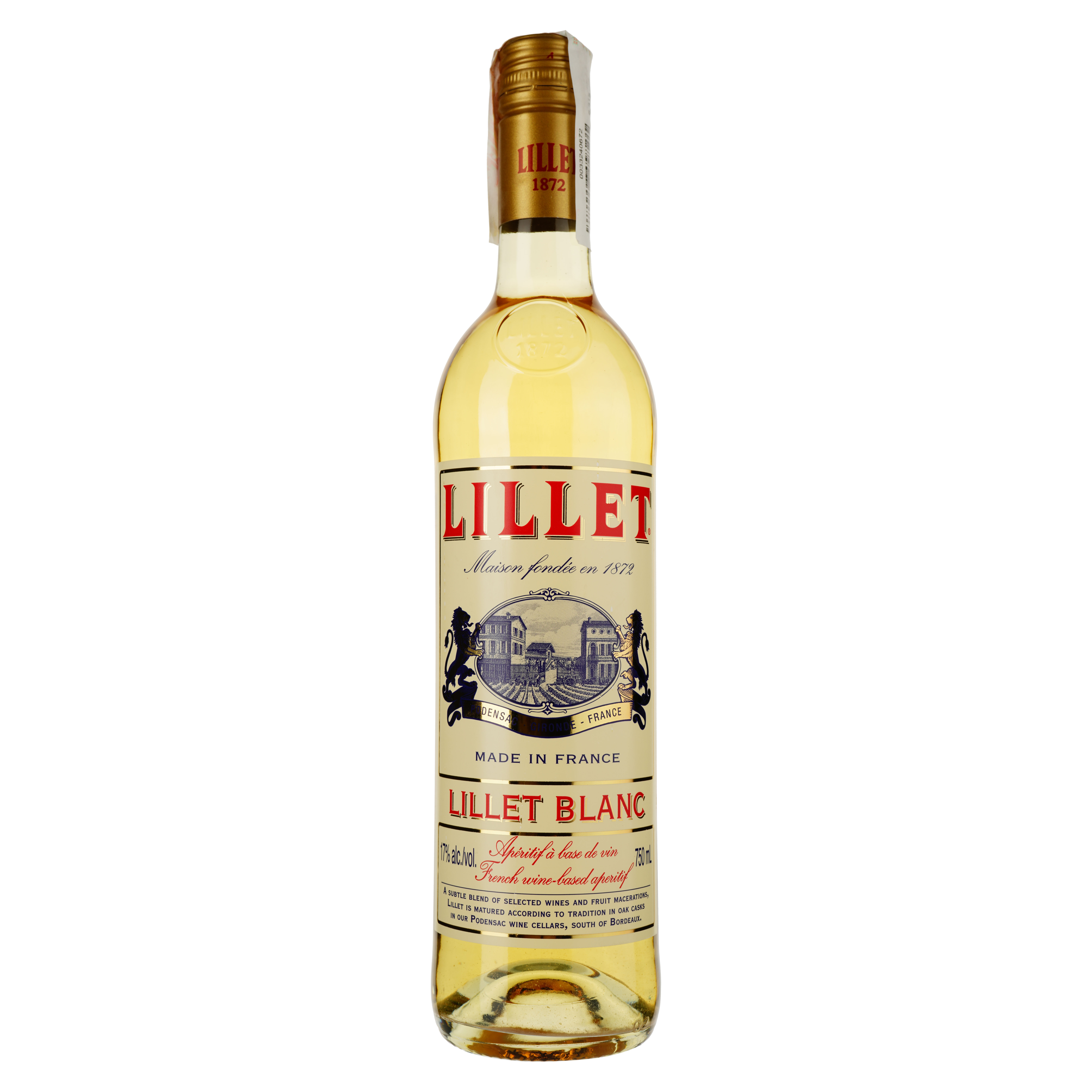 Аперитив Lillet Blanc на основе вина, 17%, 0,75 л (668889) - фото 1