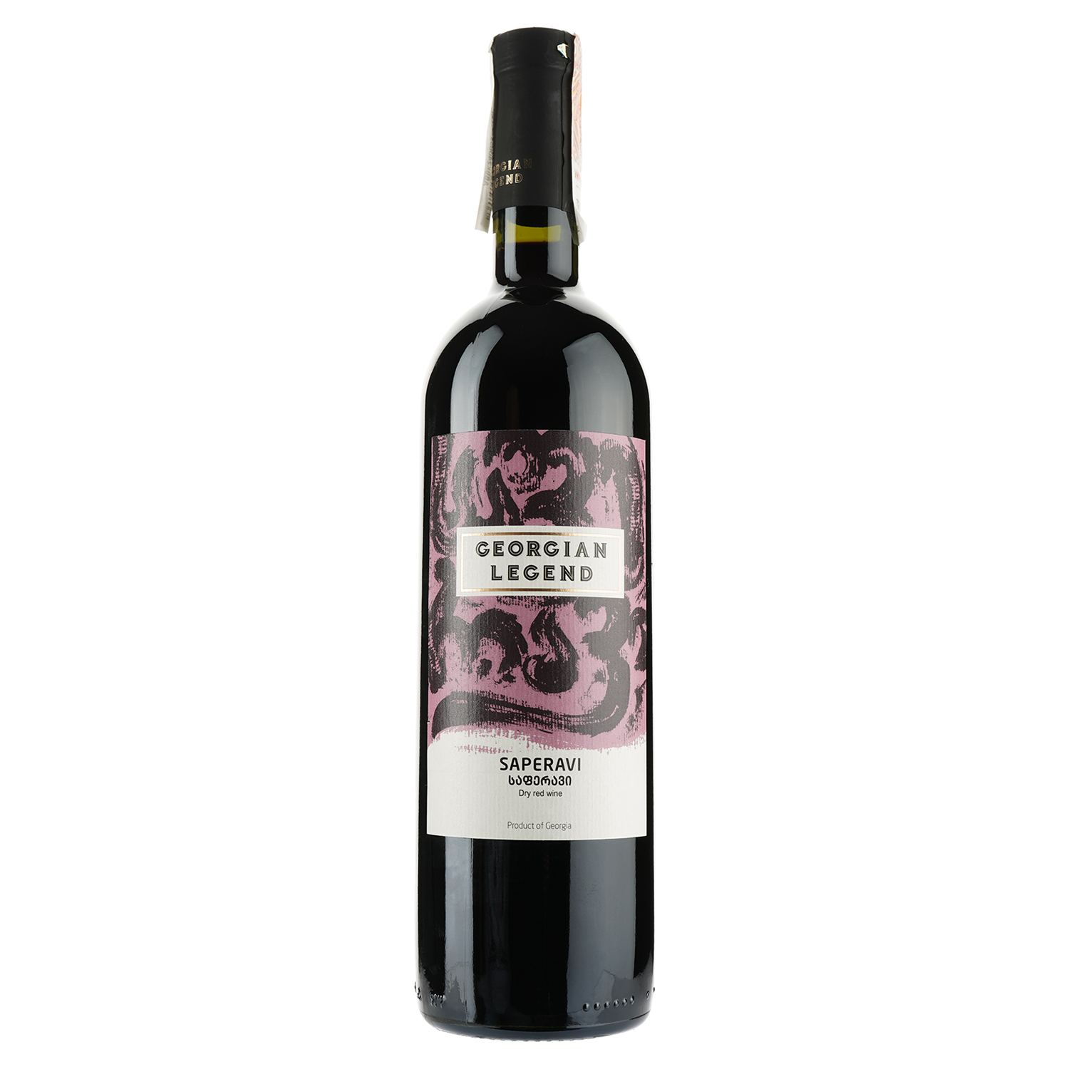 Вино Georgian Legend Саперави, красное, сухое, 10,5-13,5%, 0,75 л - фото 1