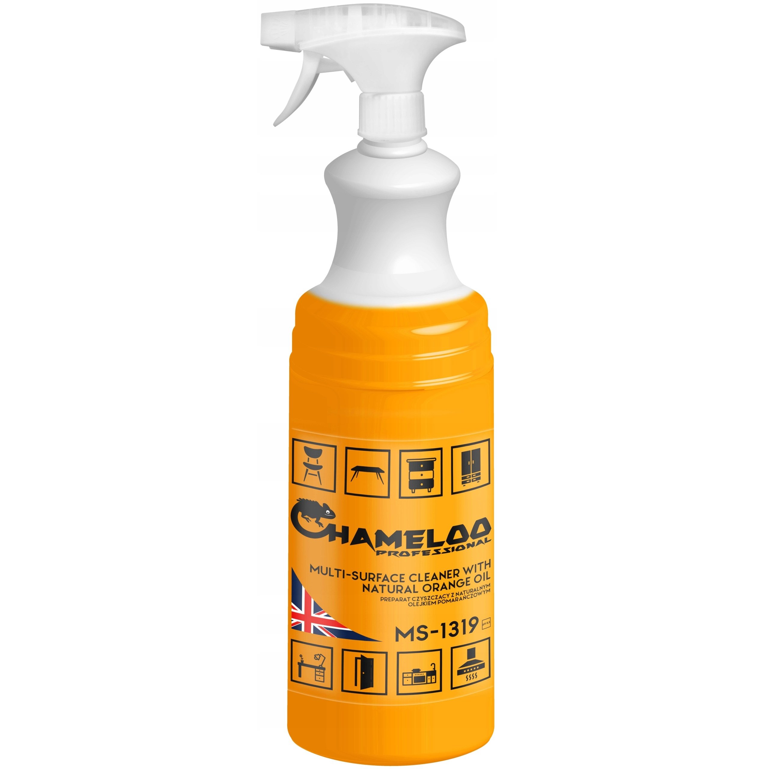 Спрей для чистки поверхностей Chameloo Professional с апельсиновым маслом, 1 л - фото 1
