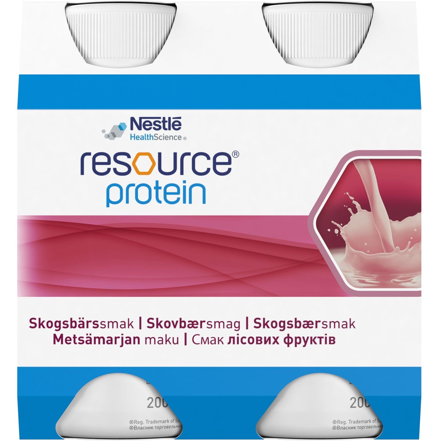 Готовая молочная смесь Nestle Resource Protein Ресурс Протеин, со вкусом лесных фруктов, 800 мл (4 шт по 200 мл) - фото 6