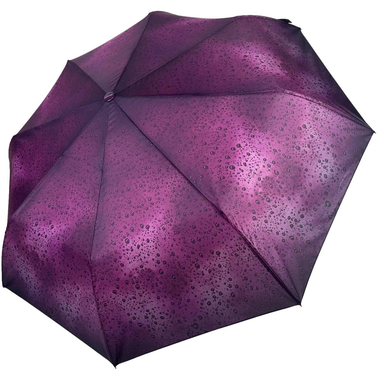 Жіноча складана парасолька напівавтомат Toprain 98 см фіолетова - фото 1
