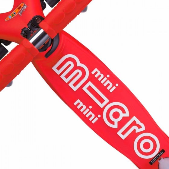 Самокат Micro Mini Deluxe LED, красный (MMD052) - фото 9