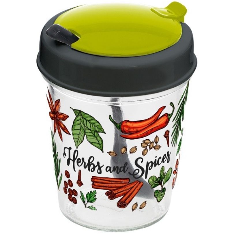 Спецівниця Herevin Spice Jar with Spoon 320 мл в асортименті (131511-000) - фото 1