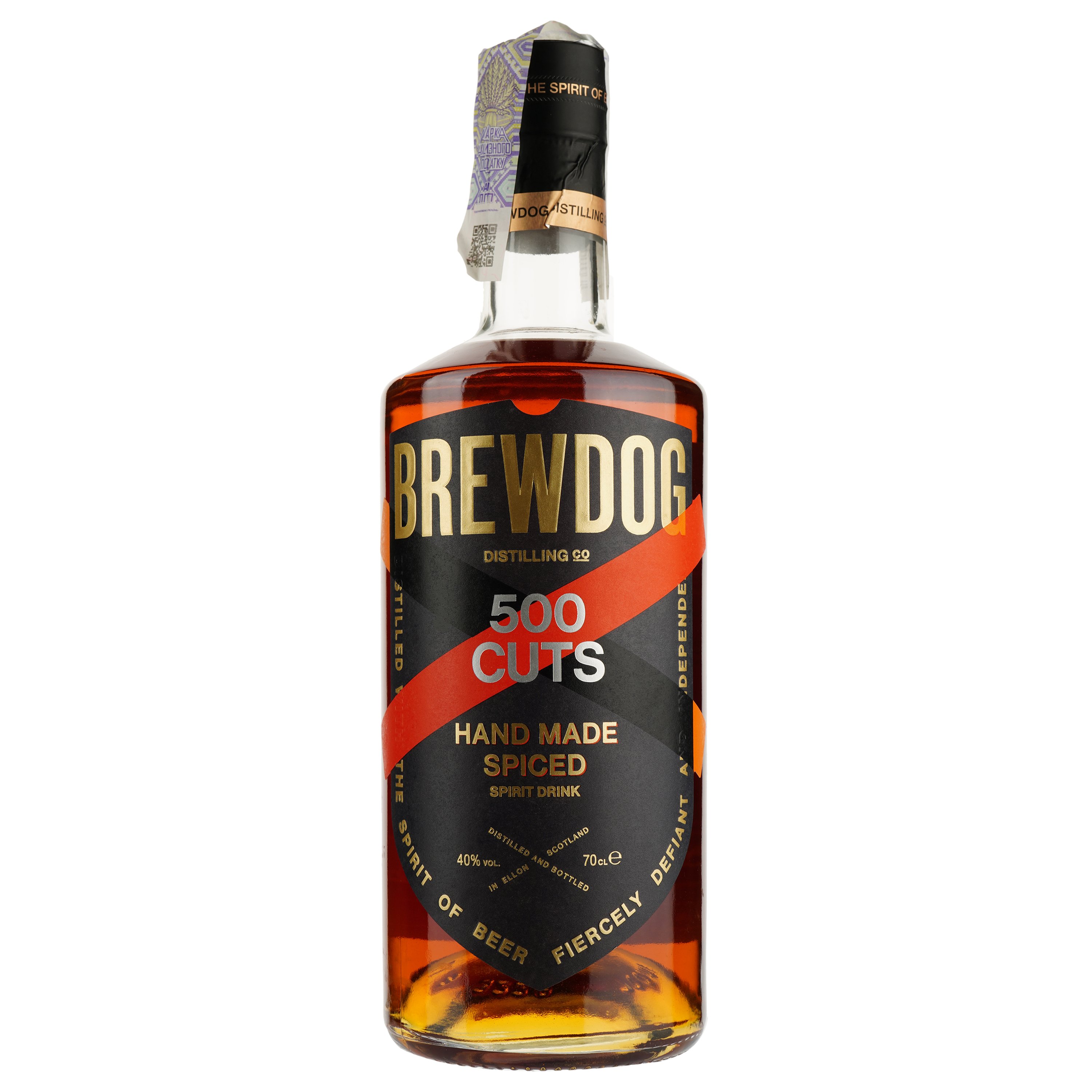 Ром BrewDog 500 Cuts Spiced Rum, 40%, 0,7 л (W3992) - фото 2