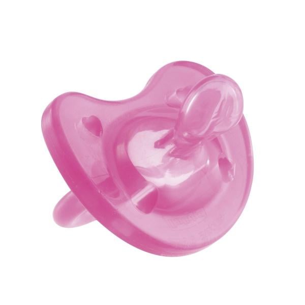 Пустышка Chicco Physio Soft, силикон, 6-16 мес., розовый (02712.11) - фото 1