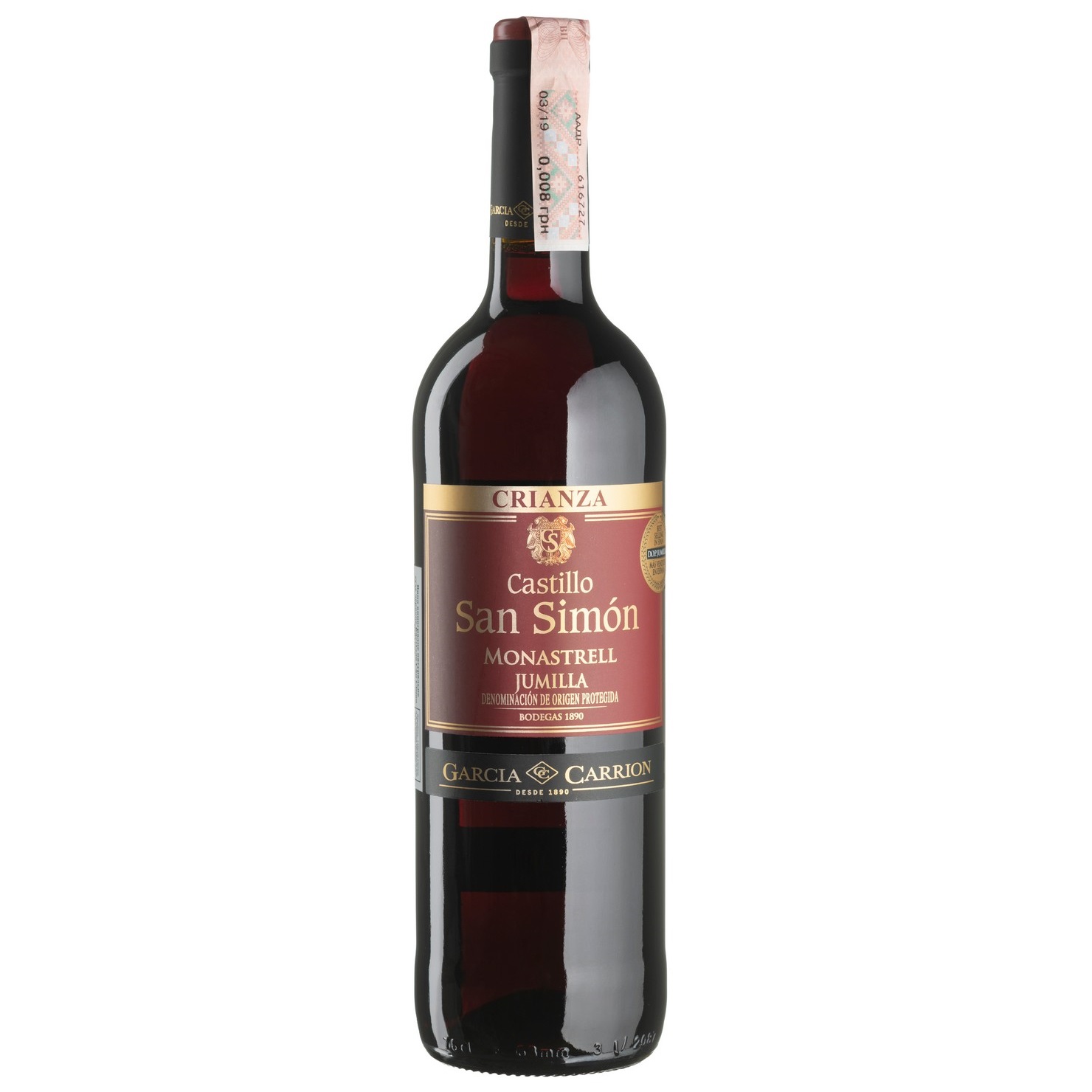 Вино Castillo San Simon Crianza, червоне, сухе, 13%, 0,75 л (7324) - фото 1