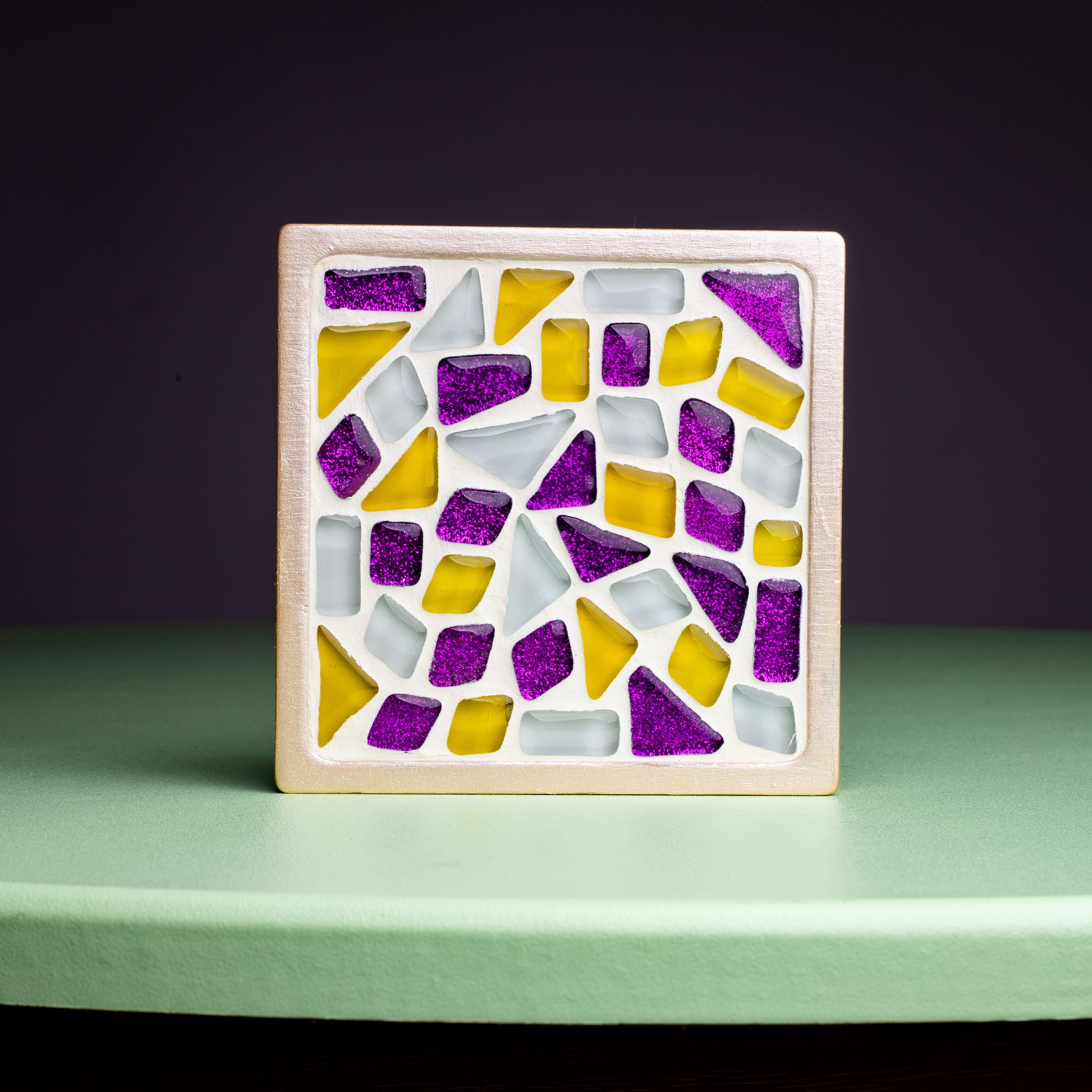 Скляна мозаїка Mosaaro Підставка для чашок квадратна (MA1002) - фото 2