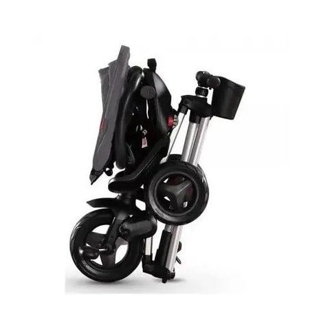 Дитячий триколісний складаний велосипед Qplay Nova Rubber, без сумки, чорний (S700BlackRubber) - фото 5
