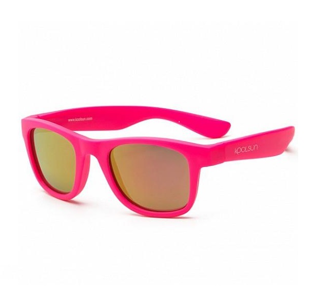 Дитячі сонцезахисні окуляри Koolsun Wave, 3+, неоновий рожевий (KS-WANP003) - фото 1