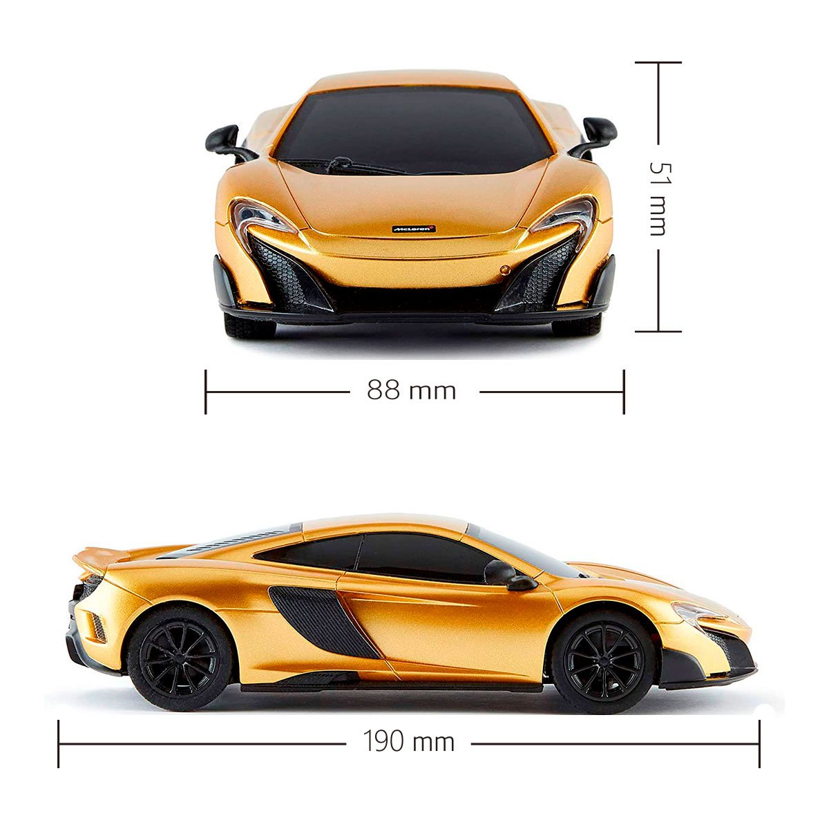 Автомобиль Автомобиль KS Drive на р/у Mclaren 675LT, 1:24, 2.4Ghz золотой (124GMGL) - фото 5