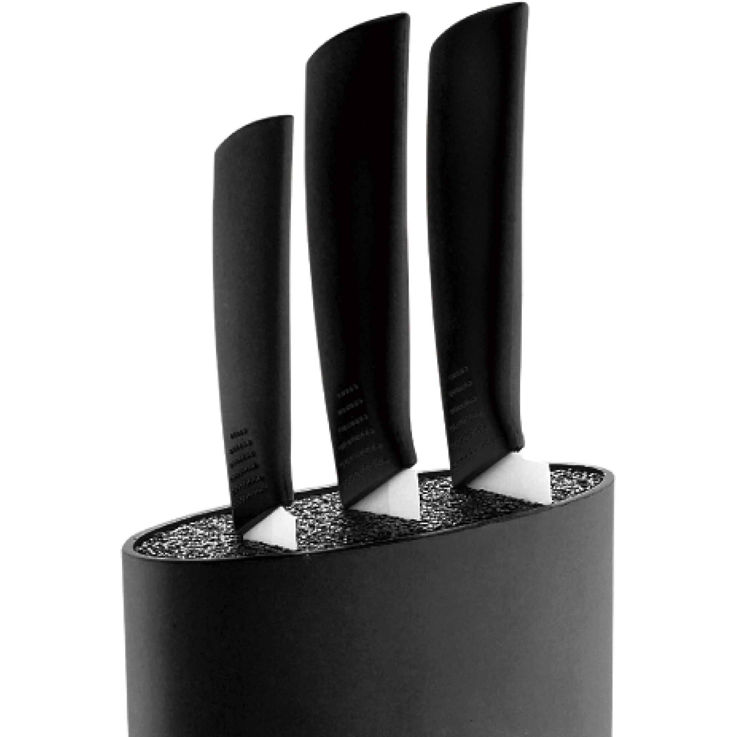 Подставка для ножей Bergner Black &amp; white 15.6х6.6х22 см (BG-3997-BL) - фото 3