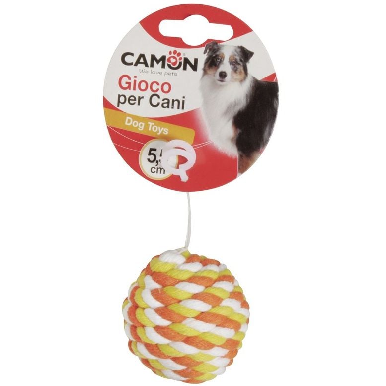 Іграшка для собак Camon м’ячик, із дзвіночком, 5,5 см, в асортименті - фото 1