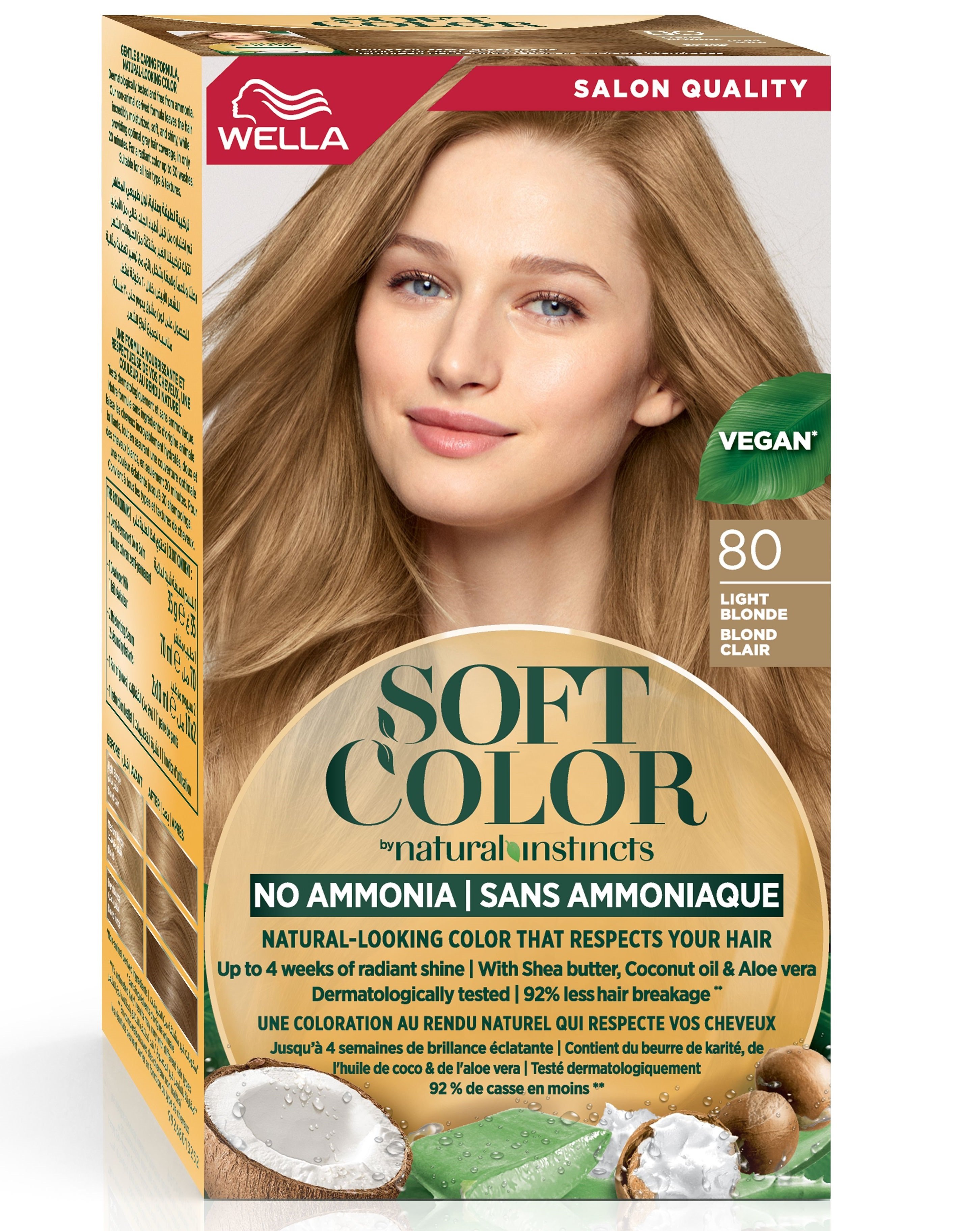 Краска для волос Wella Soft Color тон 80 Светлый блонд (3614228865746) - фото 2