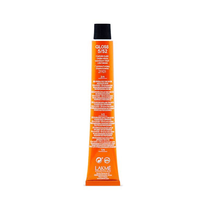 Тонирующая крем-краска для волос Lakme Gloss Color Rince оттенок 5/52 (Светло-каштановый шоколадный), 60 мл - фото 3