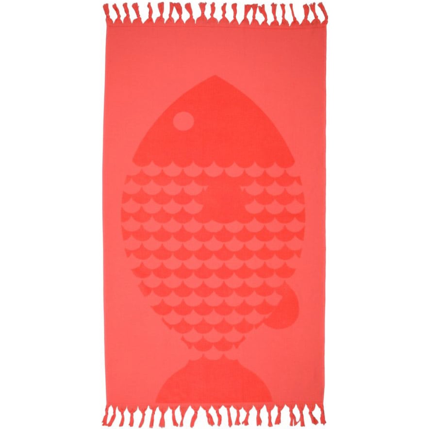 Рушник Barine Fish Papaya, 90х50 см, кораловий (svt-2000022244305) - фото 1