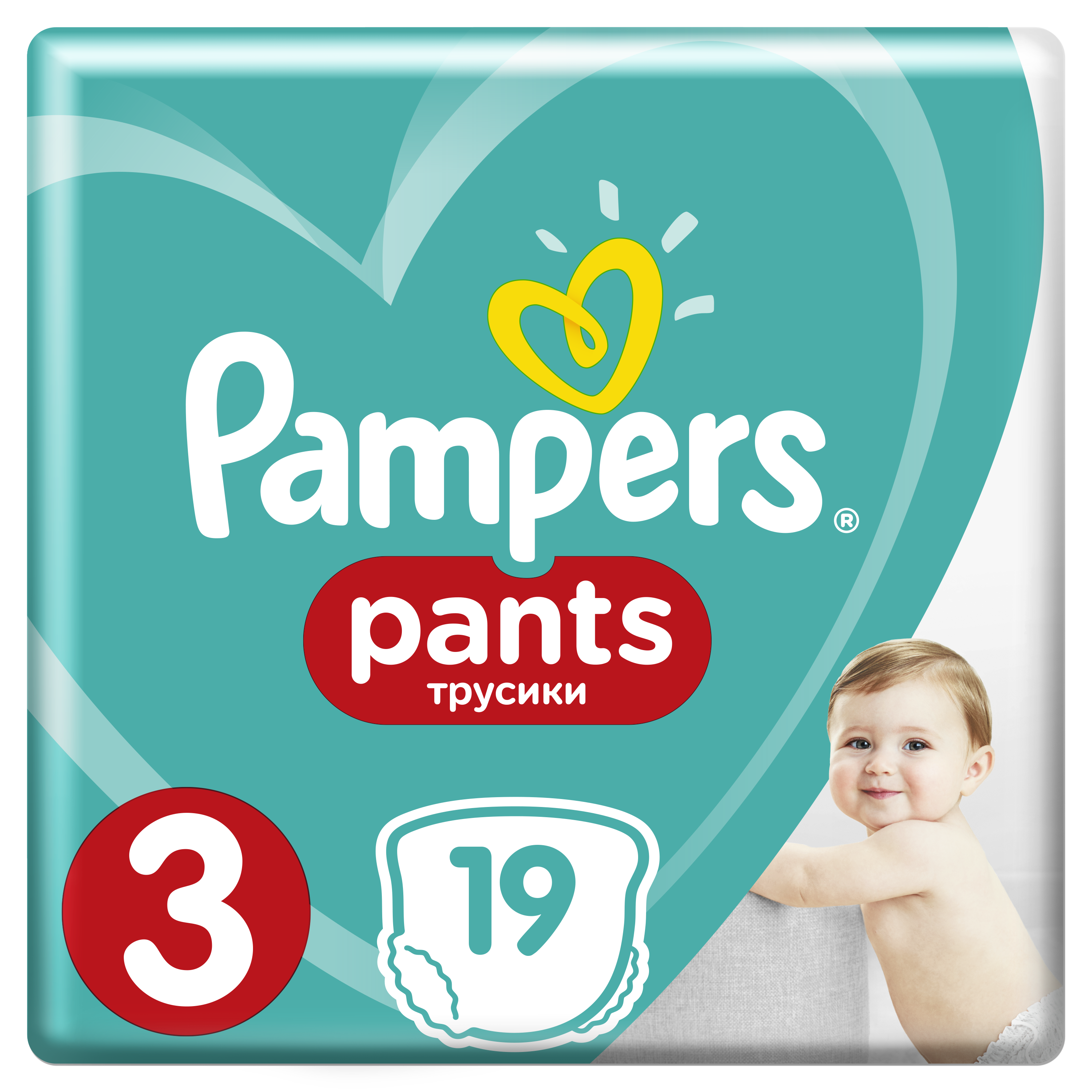 Підгузки-трусики Pampers Pants 3 (6-11 кг), 19 шт. - фото 1