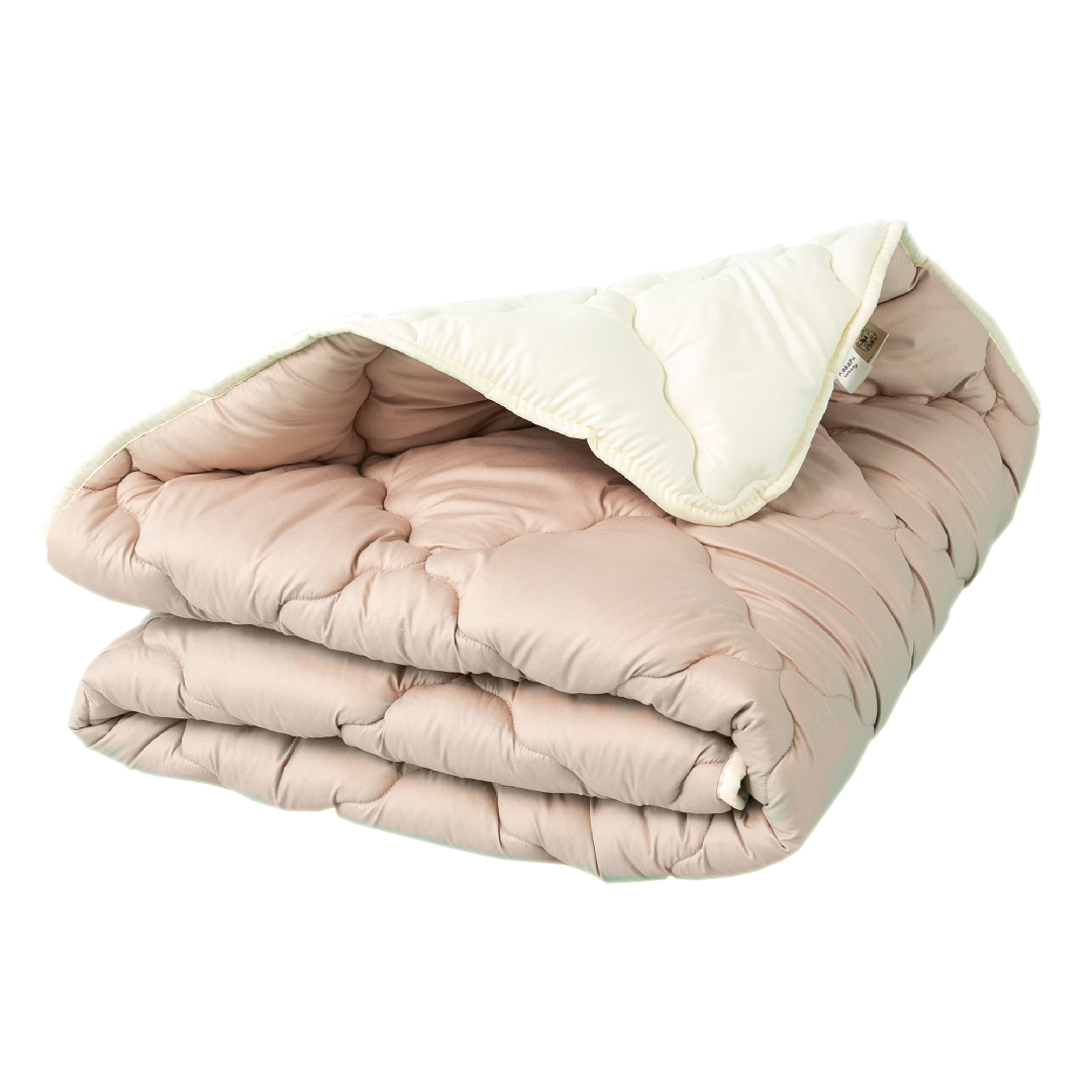 Одеяло Ideia Woolly зимнее, 210х175 см, молочный с бежевым (8-34175) - фото 1