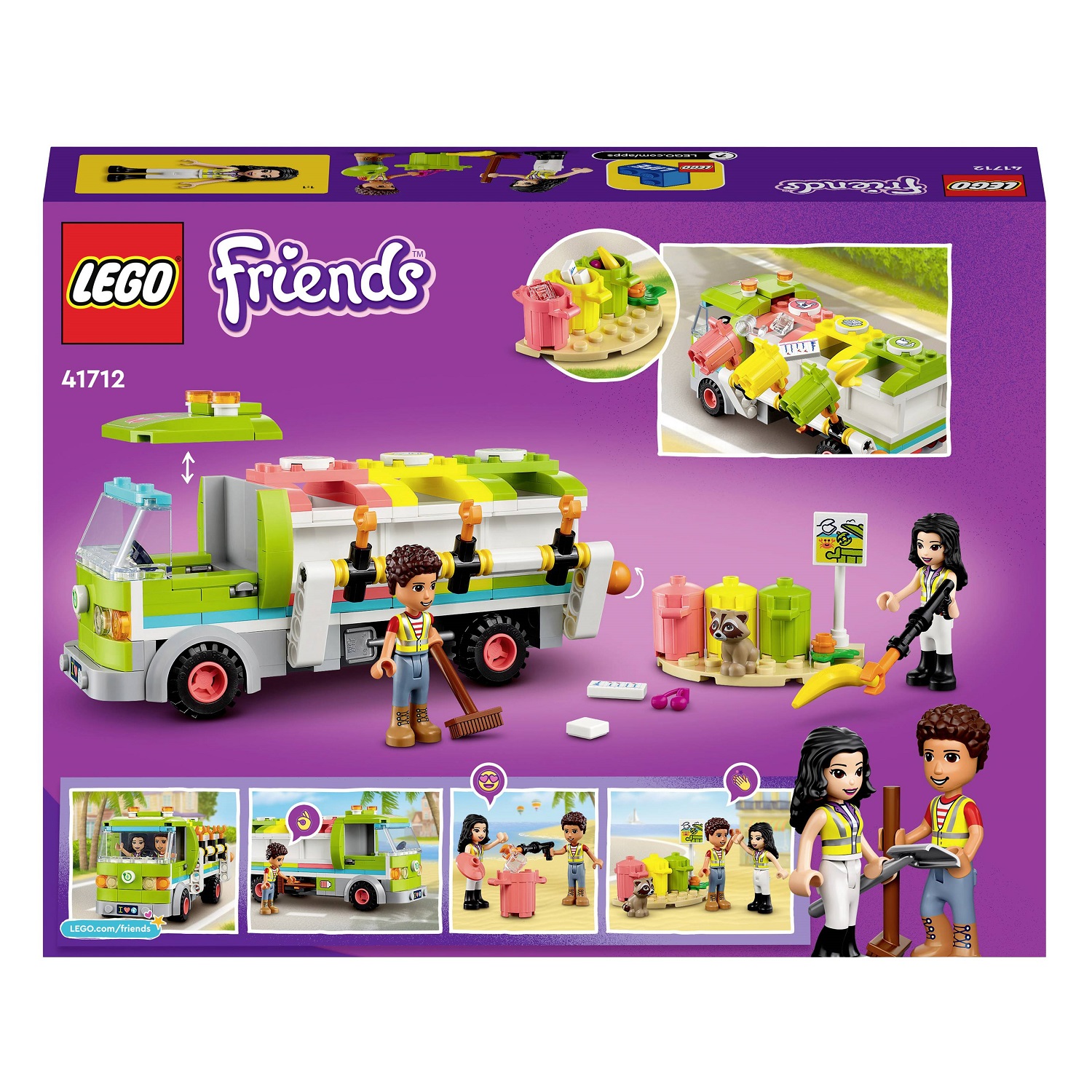 Конструктор LEGO Friends Сміттєпереробна вантажівка, 259 деталей (41712) - фото 2