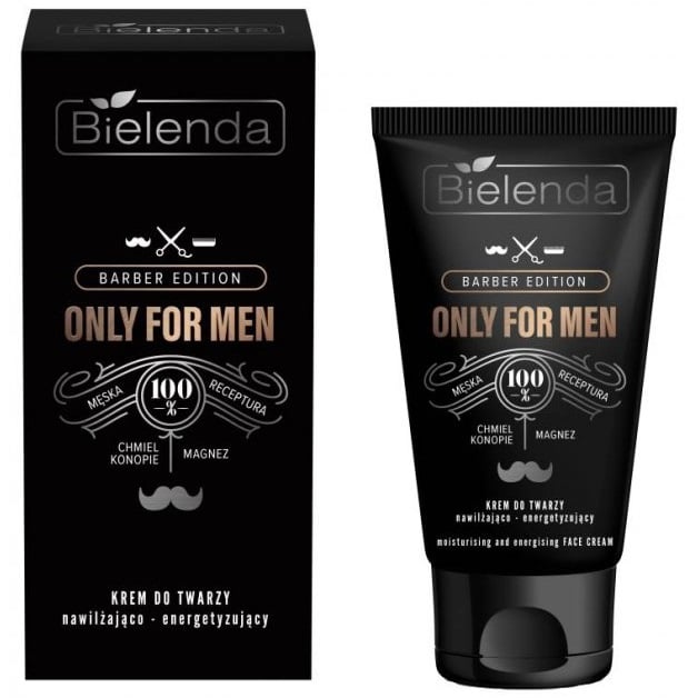 Зволожуючий крем для обличчя Bielenda Only for men Barber Edition, 50 мл - фото 1