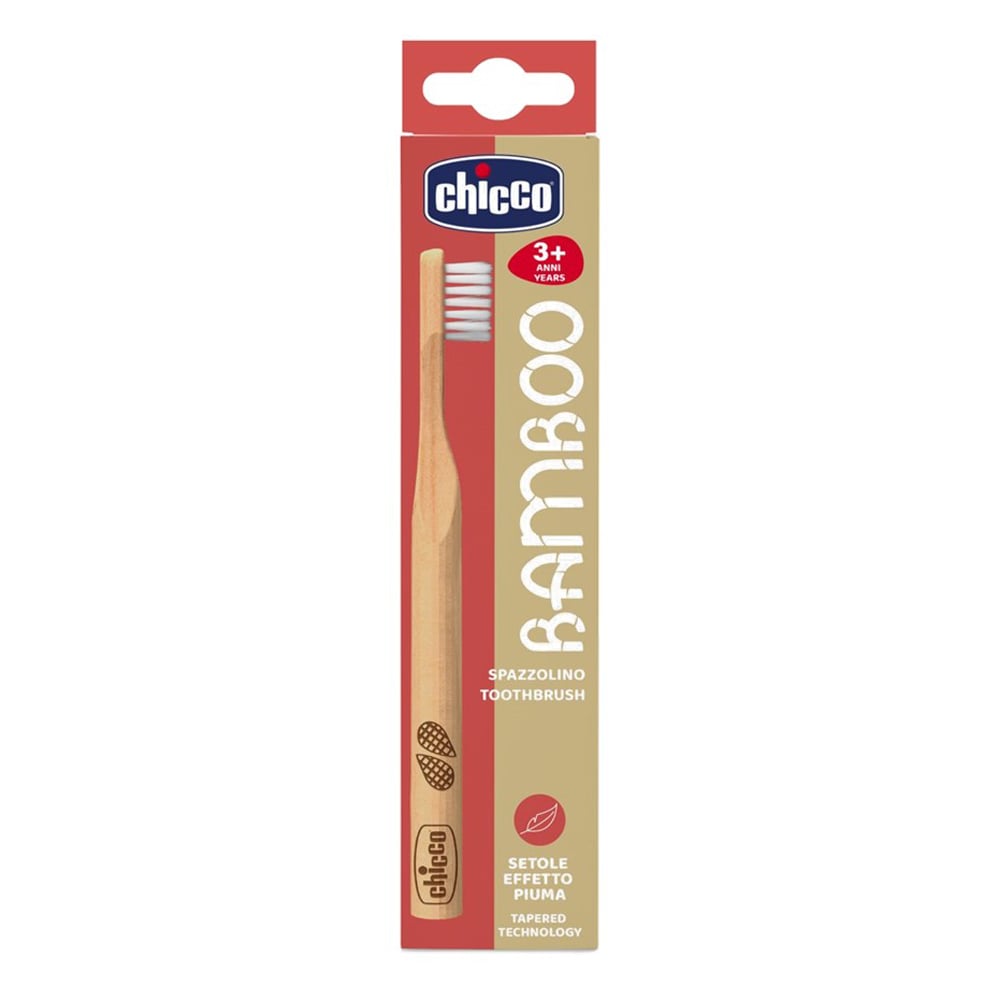 Детская зубная щетка Chicco бамбуковая, красный, 3+ (10623.00.20) - фото 2