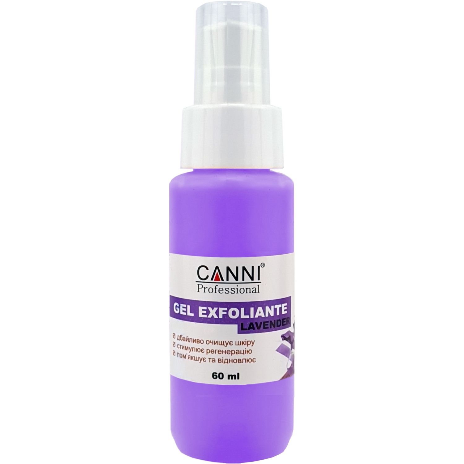 Гель-ексфоліант для рук Canni Gel Exfoliant Lavender 60 мл - фото 1