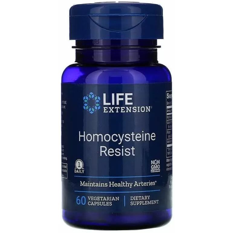 Резистентність гомоцистеїну Life Extension Homocysteine Resist, Life Extension 60 капсул - фото 1