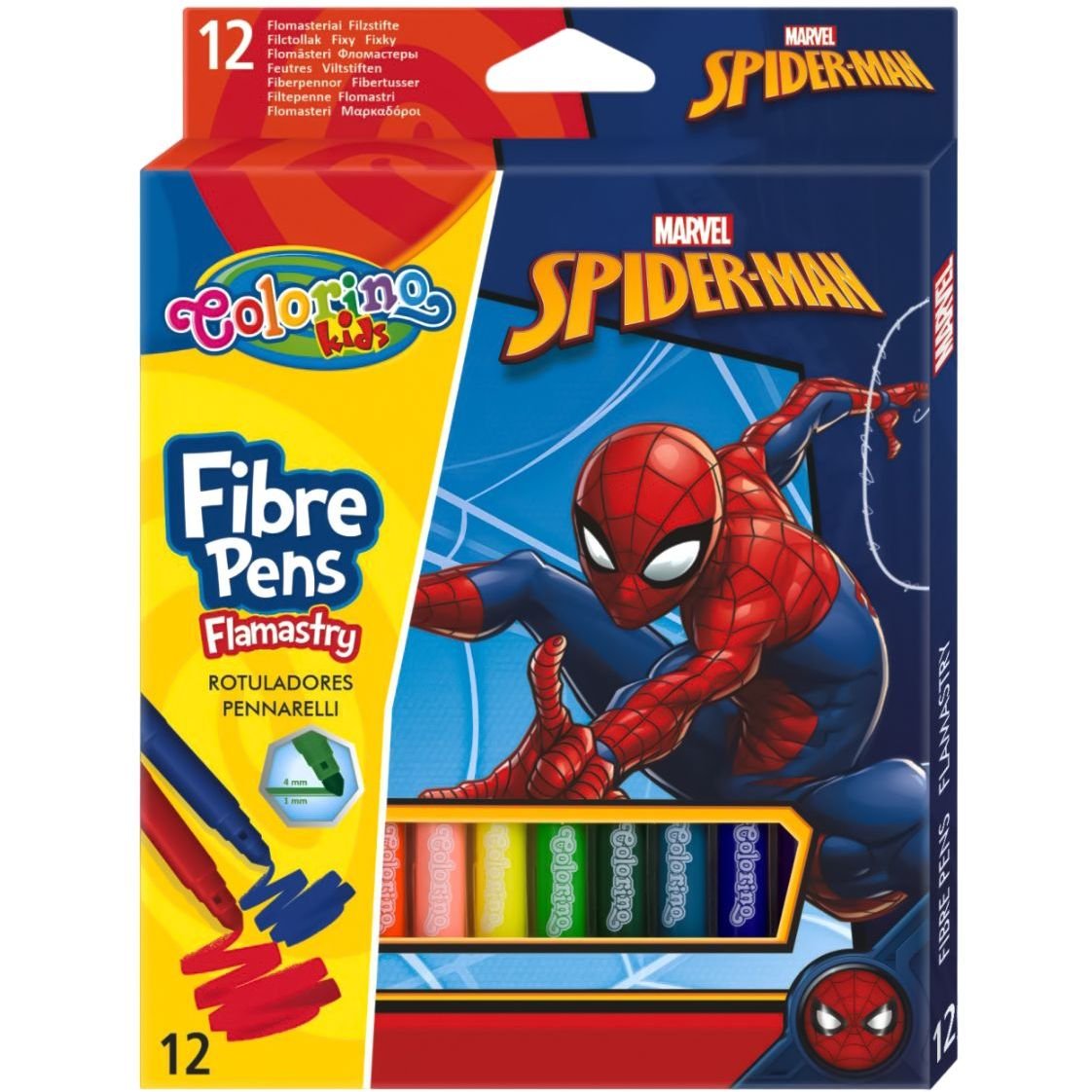 Фломастери Colorino Spiderman, 12 шт. (91871PTR) - фото 1