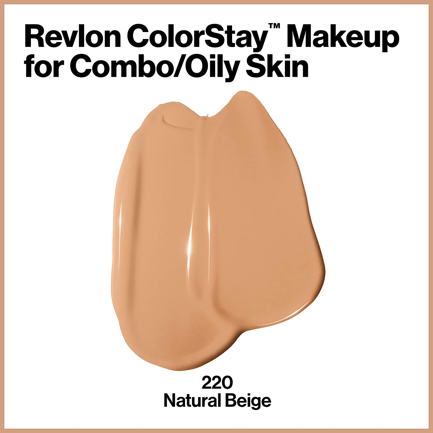 Тональный крем для комбинированной и жирной кожи лица Revlon Colorstay Makeup Combination and Oily Skin, тон 220 (Natural Beige), 30 мл (423024) - фото 2