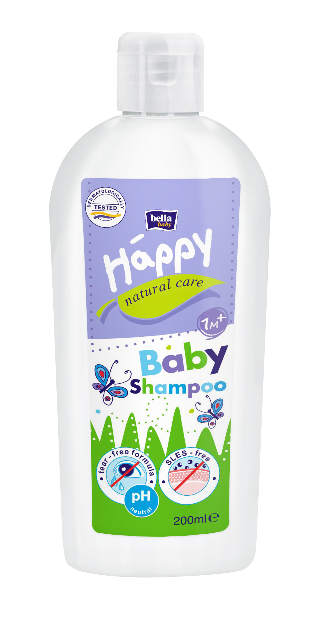 Шампунь дитячий Bella Baby Happy Natural Care, 200 мл (BB-061-S200-008) - фото 1