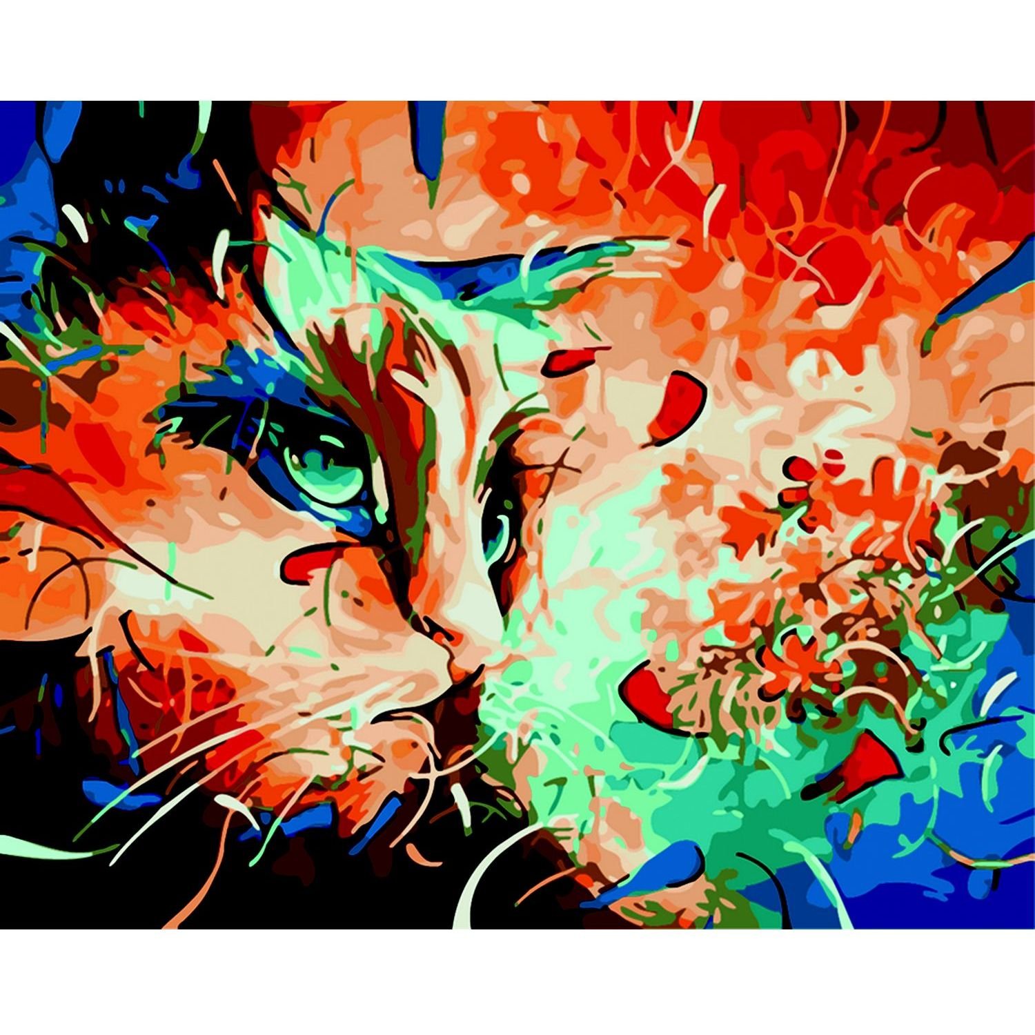 Картина за номерами ZiBi Art Line Котик в мріях 40х50 см (ZB.64234) - фото 1