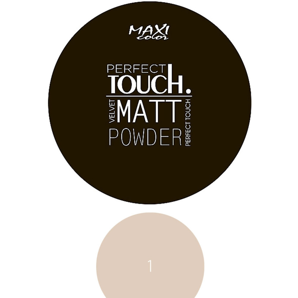 Пудра Maxi Color Perfect Touch Matt Powder тон 01 Белое дерево 10 г - фото 1