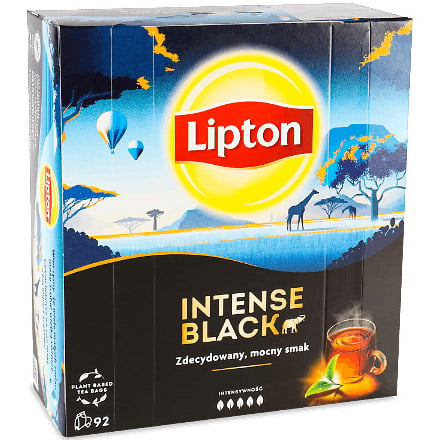 Чай черный Lipton Intense Black, 211.6 г (92 шт. х 2.3 г) (919782) - фото 2