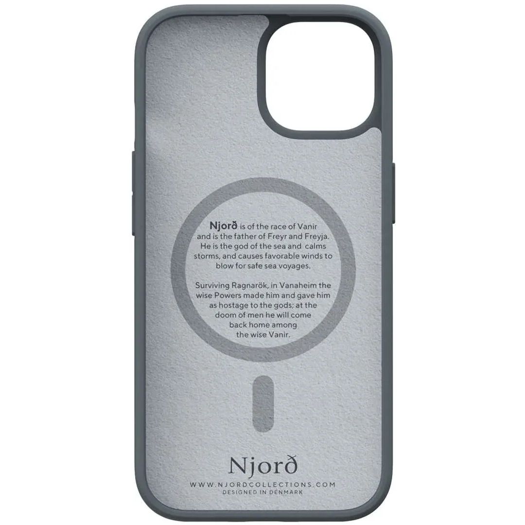 Чохол-накладка Njord Fabric MagSafe Case Dark Grey для iPhone 15 - фото 3