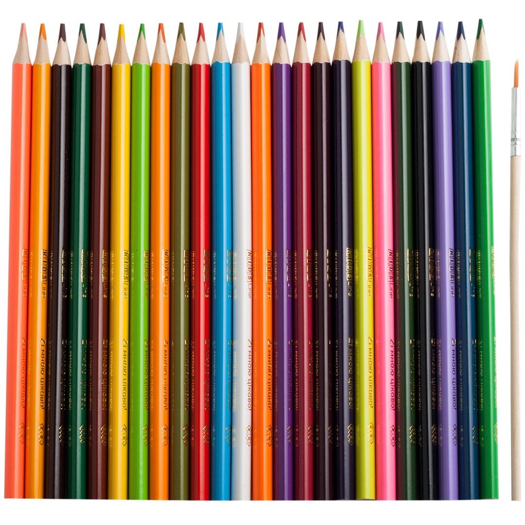 Карандаши цветные ZiBi Kids Line Акварель 24 шт. (ZB.2476) - фото 2