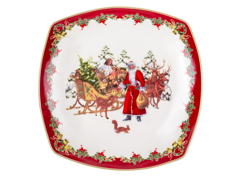 Салатник Lefard Christmas Collection, порцеляна, 33х5 см (986-130) - фото 1