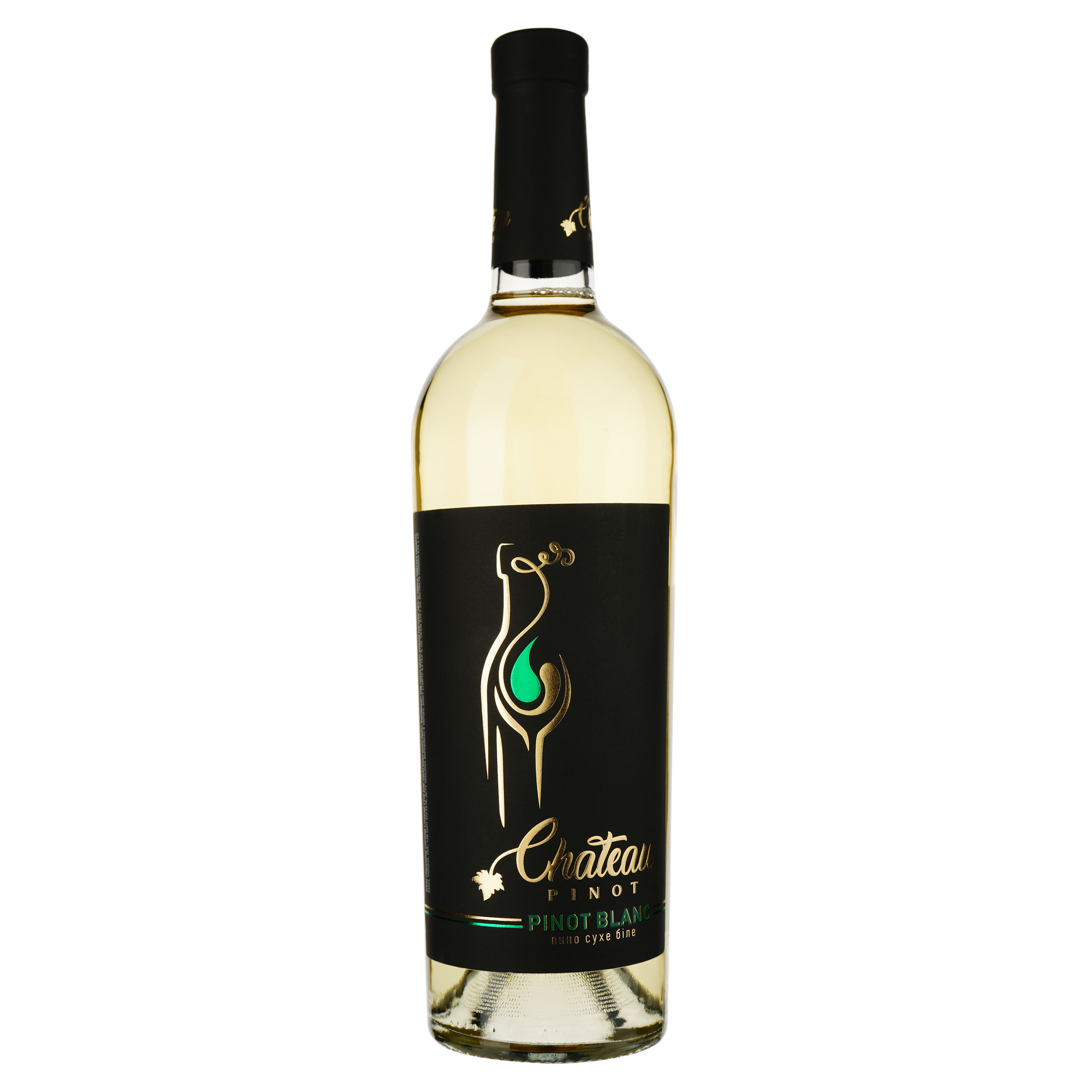 Вино Chateau Pinot Pinot Blanc біле, сухе, 11,8%, 0,75 л - фото 1