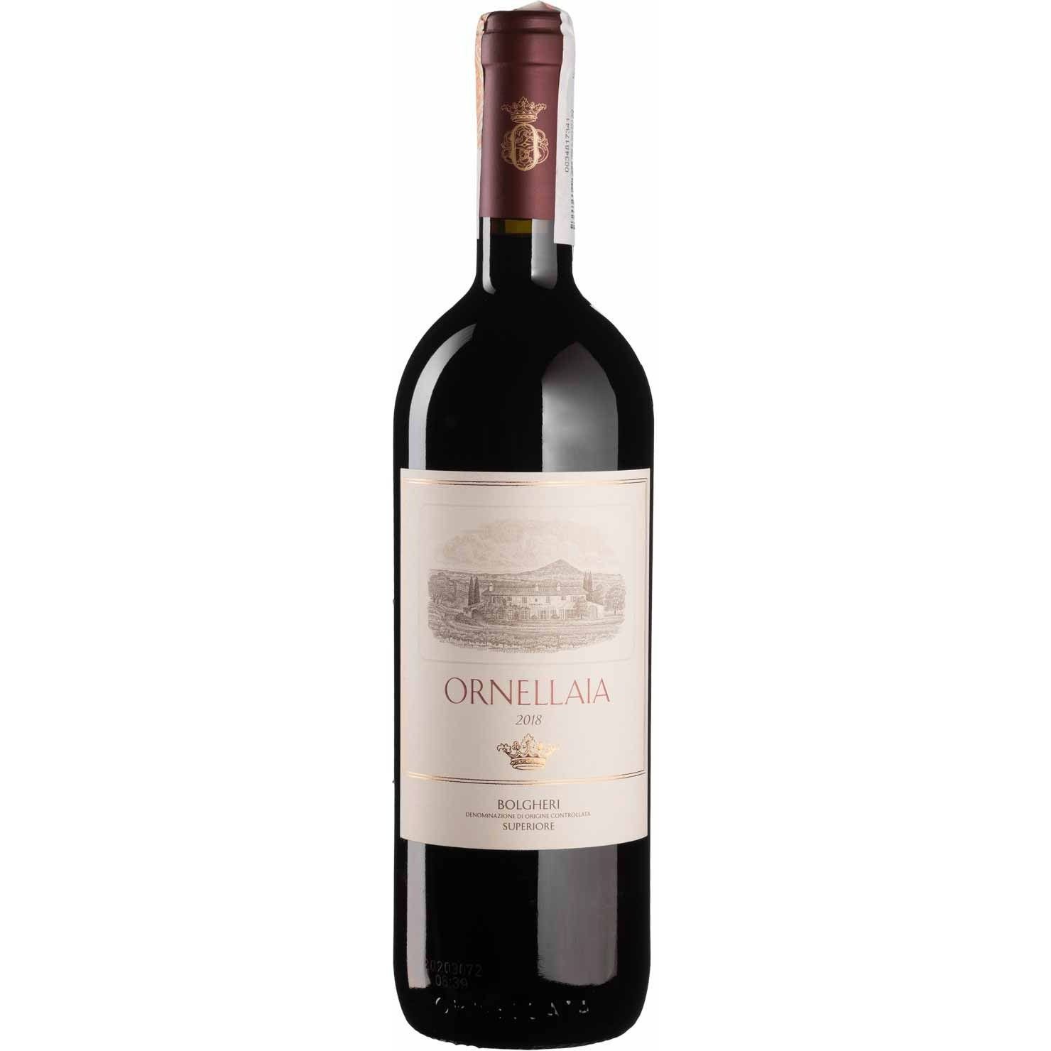 Вино Ornellaia 2019, червоне, сухе, 0,75 л - фото 1