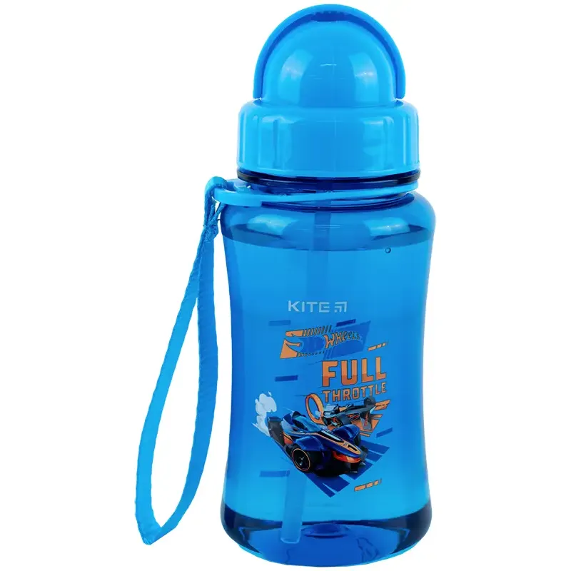 Бутылочка для воды Kite Hot Wheels HW24-399, 350 мл синяя (HW24-399) - фото 1