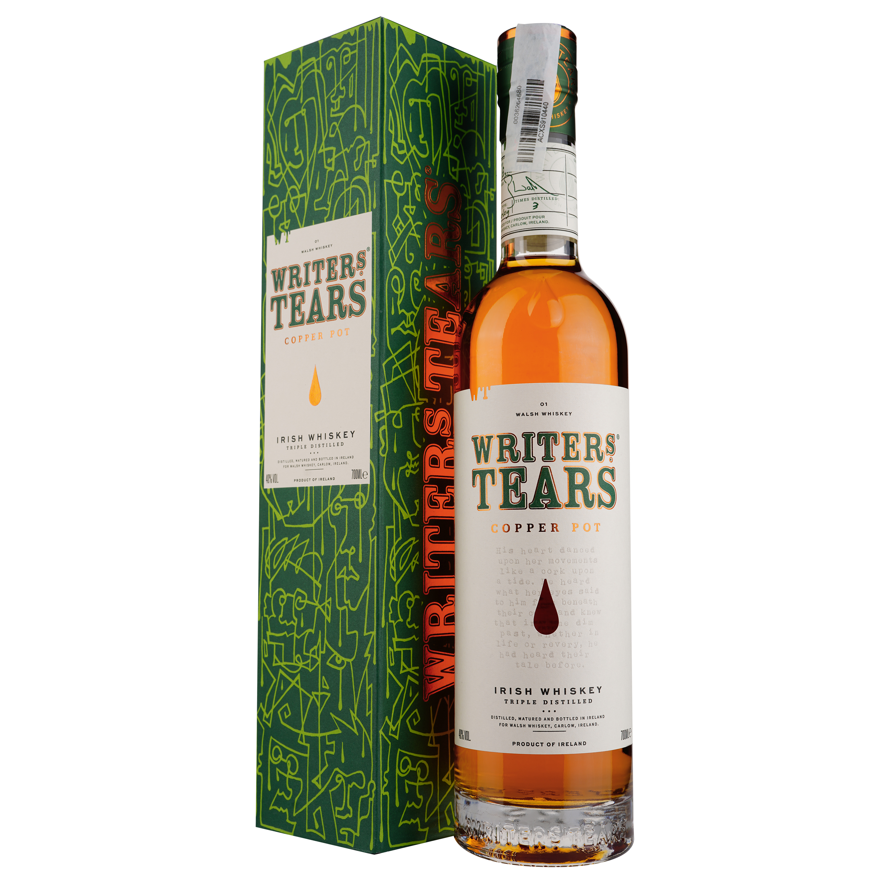 Виски Writers Tear's Irish Whiskey, в подарочной упаковке, 40%, 0,7 л (8000009490930) - фото 1