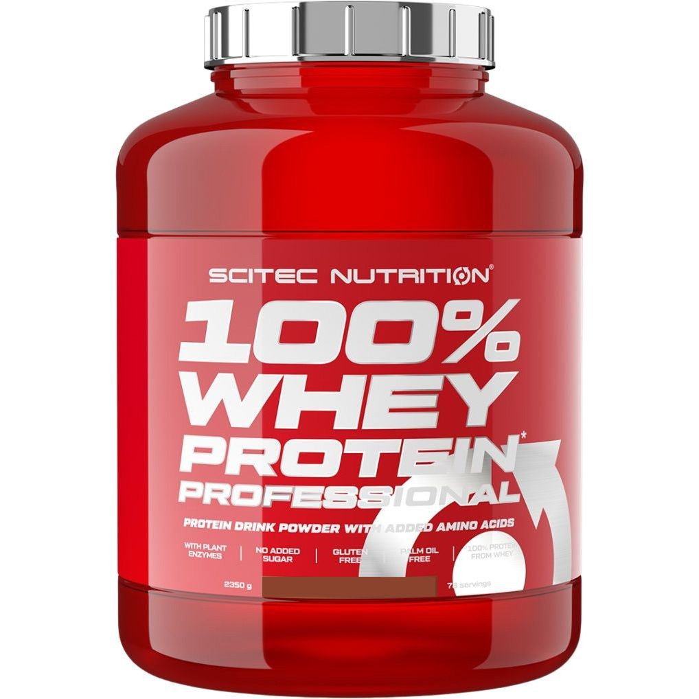 Протеин Scitec Nutrition Whey Protein Proffessional Strawberry 2.35 кг - фото 1