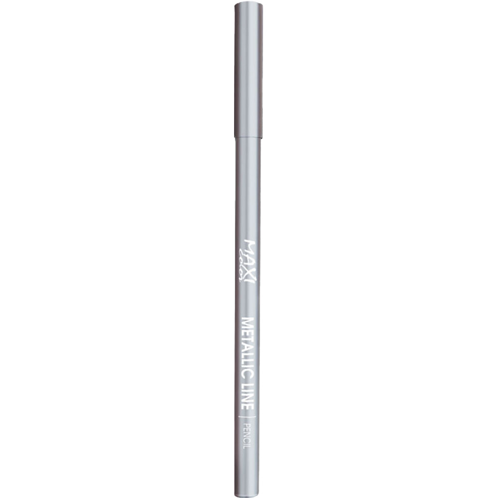 Олівець для очей Maxi Color Metallic Line №5 Срібло 5 г - фото 1