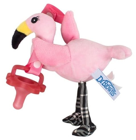 Іграшка-тримач для пустушки Dr. Brown's Фламінго, 0-12 міс., рожевий (AC153-P6) - фото 1